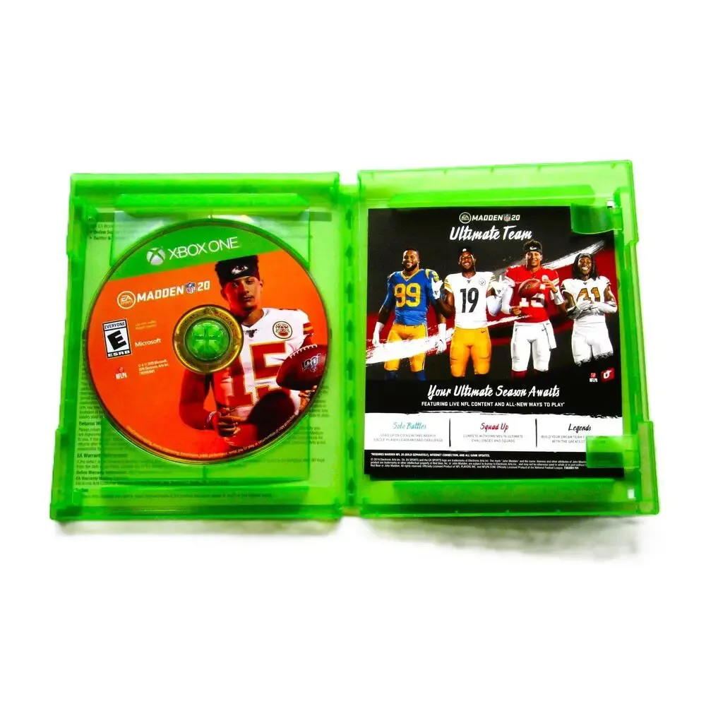 Madden NFL 20 Xbox One EA Sports Football QB1 & Ultimate Team Tested & Working